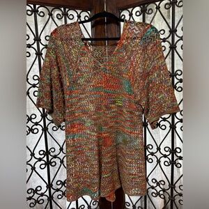 💙 Multicolor Knit Tunic Top